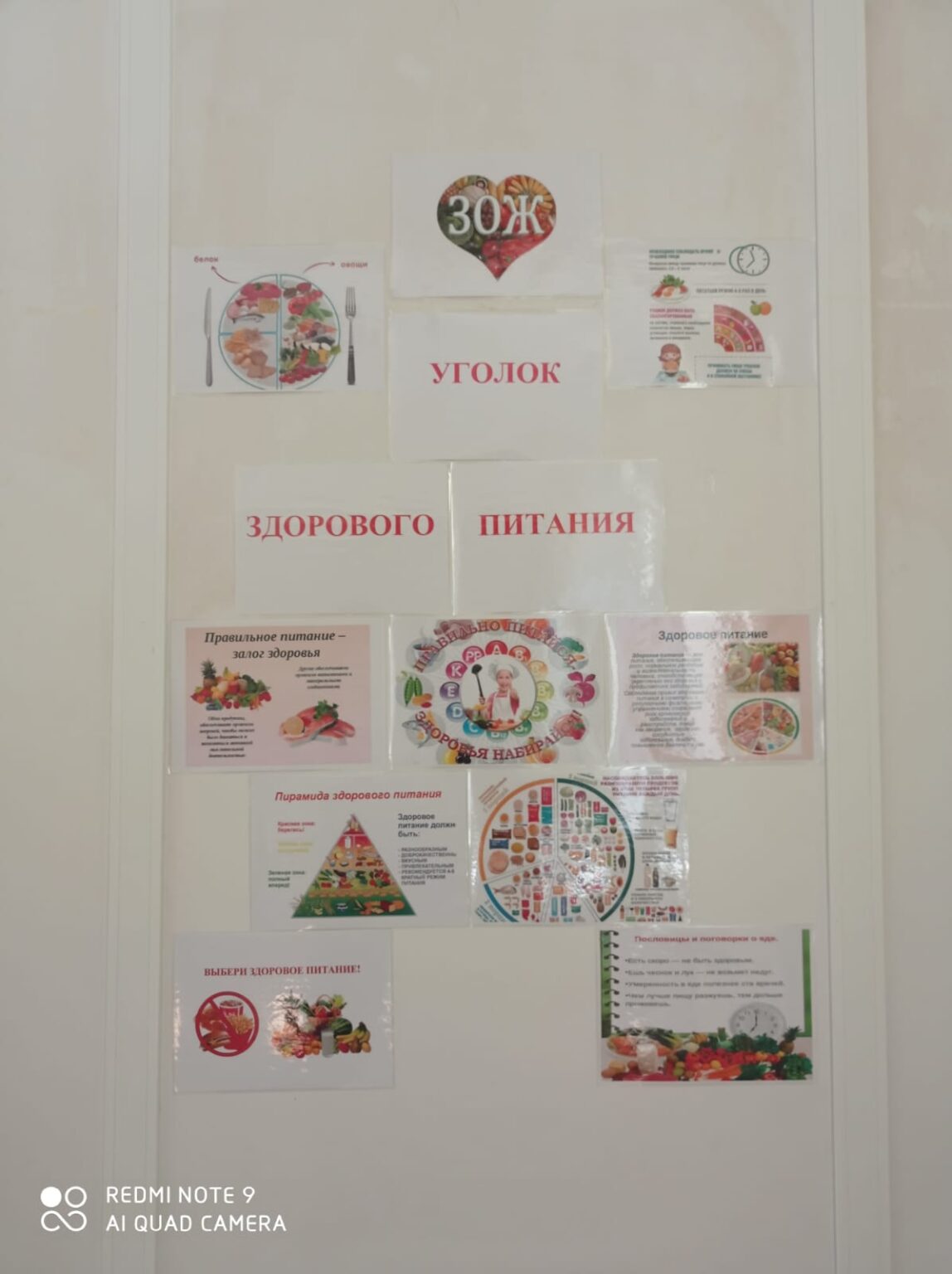 Уголок здорового питания Уголок здорового питания.